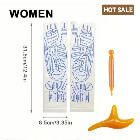 Κάλτσες Ρεφλεξολογίας με Εργαλείο Μασάζ Σημείων Πυρόλυσης